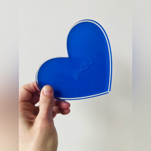 NODA DESIGNS Valentine Coasters 💙🧡🖤 Gorgeous sturdy design. Unopened! NEW - Picture 3 of 8